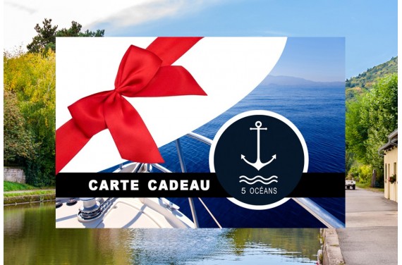 Permis fluvial - Carte cadeau à imprimer 250€ (Au lieu de 350€, Promo jusqu'au 30/11)