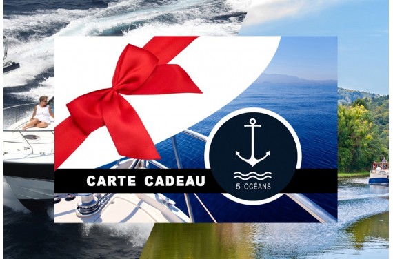 Permis côtier + fluvial - Carte cadeau à imprimer